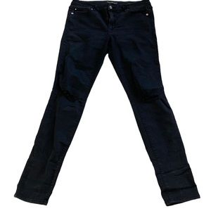 Abercrombie & Fitch Black Distressed Super Skinny Jeans Women's Size 29/30